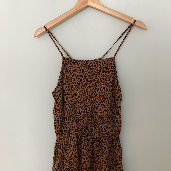 H&M Dresses & Skirts - Leopard print wide leg jumpsuit